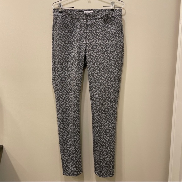 Calvin Klein Gray Leopard Print Pants - Picture 1 of 8